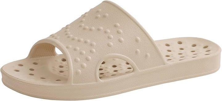 Slides for Women, Quick Dry Slides for Men, Arch Support Shower Shoes with Cushioned Sole